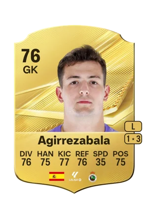 Agirrezabala 76 GK