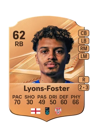 Lyons-Foster 62 RB