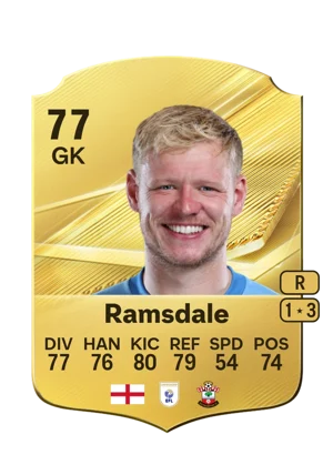 Ramsdale 77 GK