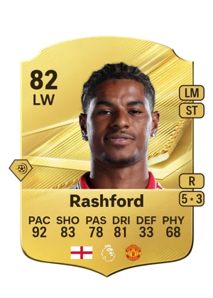 Rashford 82 LW