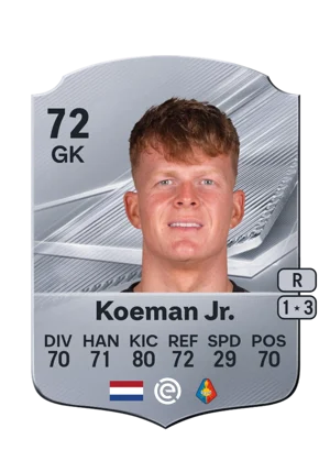 Koeman Jr. 72 GK