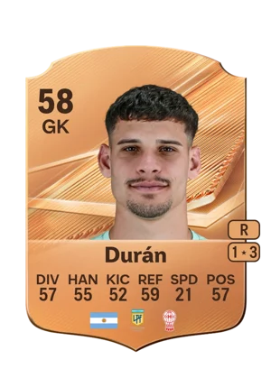 Durán 58 GK