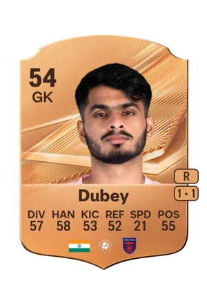 Dubey 54 GK