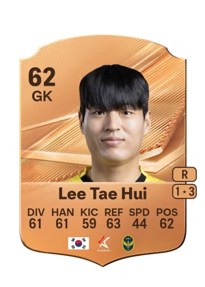 Lee Tae Hui 62 GK