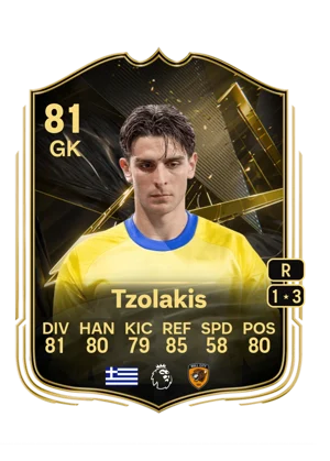 Tzolakis 81 GK