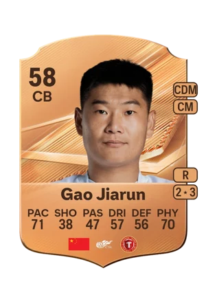 Gao Jiarun 58 CB