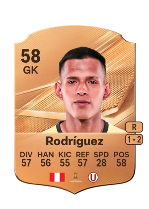 Rodríguez 58 GK