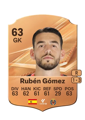 Rubén Gómez 63 GK