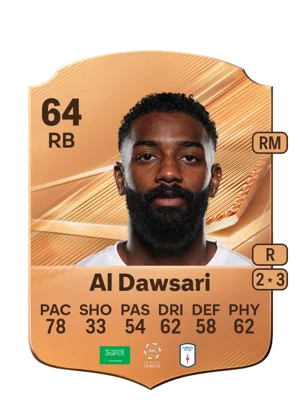 Al Dawsari 64 RB