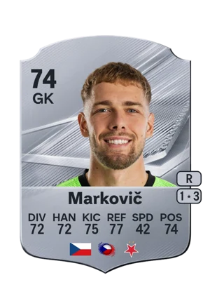 Markovič 74 GK