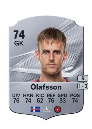 Ólafsson 74 GK