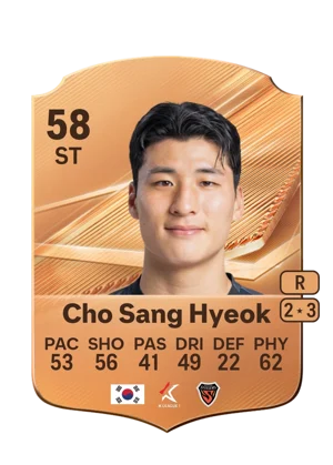 Cho Sang Hyeok 58 ST