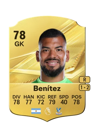 Benítez 78 GK