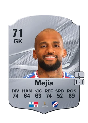Mejía 71 GK
